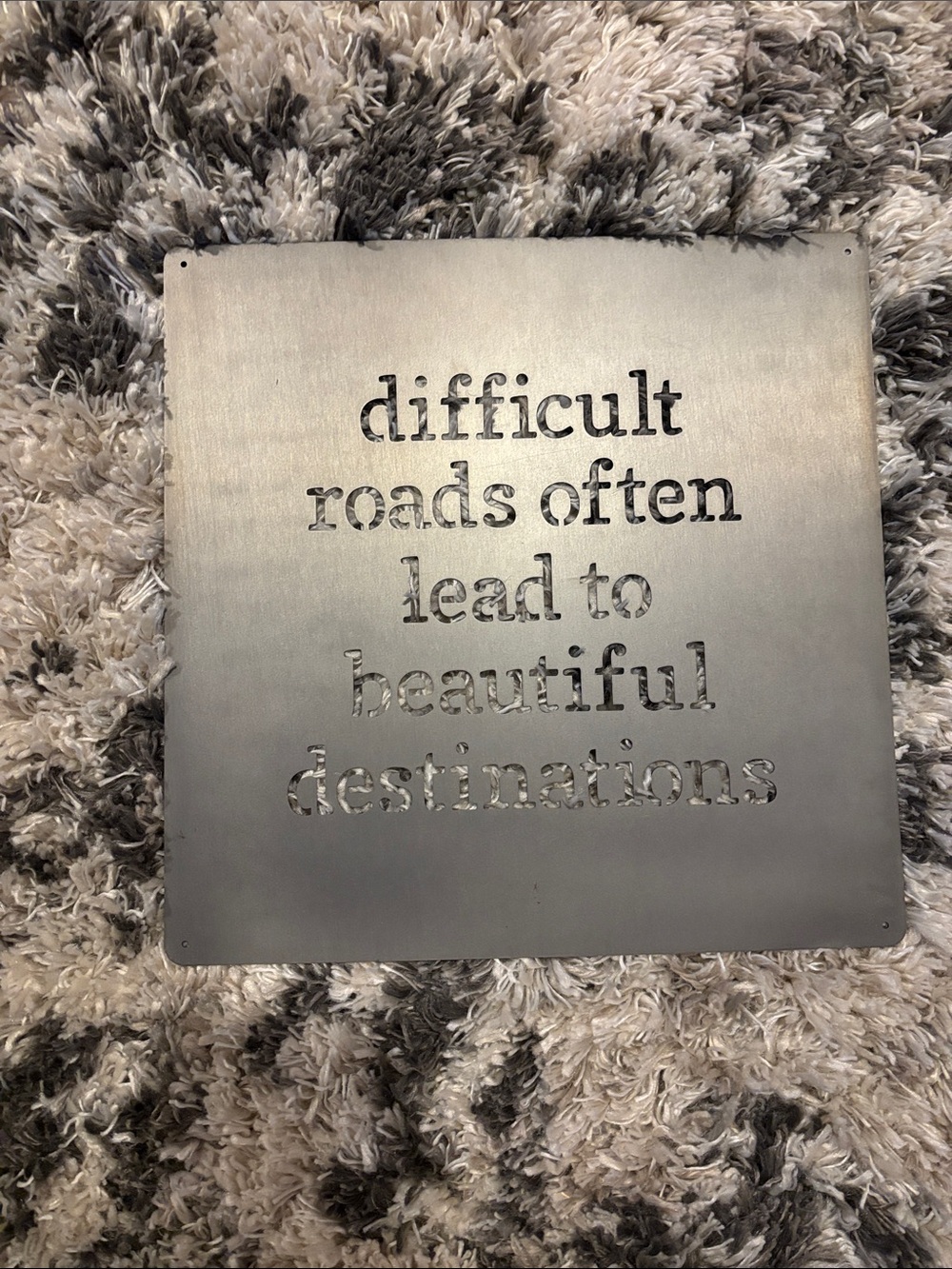 Metal decorative sign
